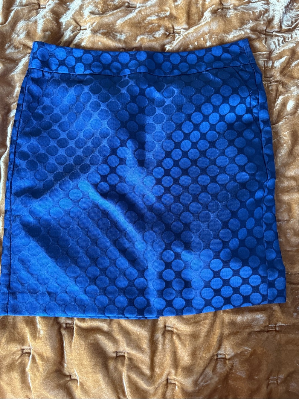 Banana Republic Royal Blue Polka Dot Mini Skirt